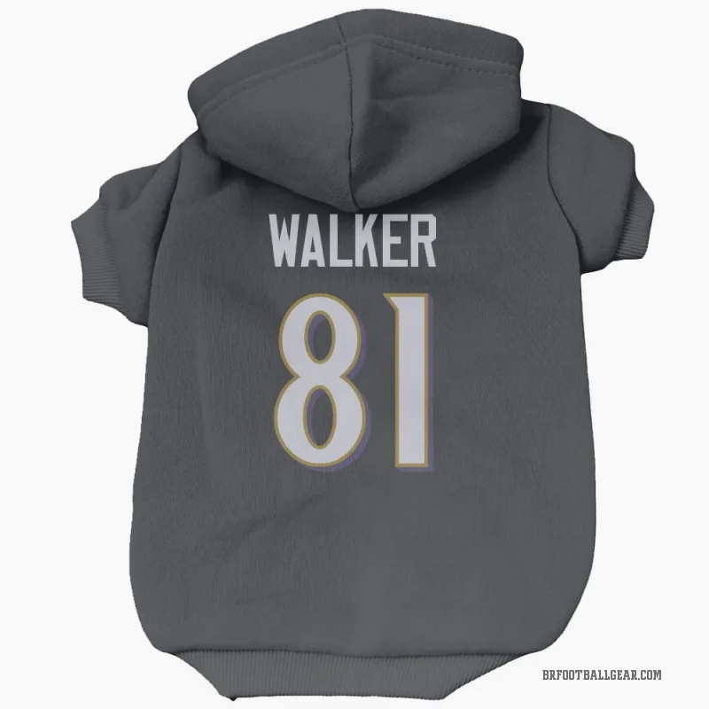 Devontez Walker Black Baltimore Ravens Cat & Dog Pet Hoodie