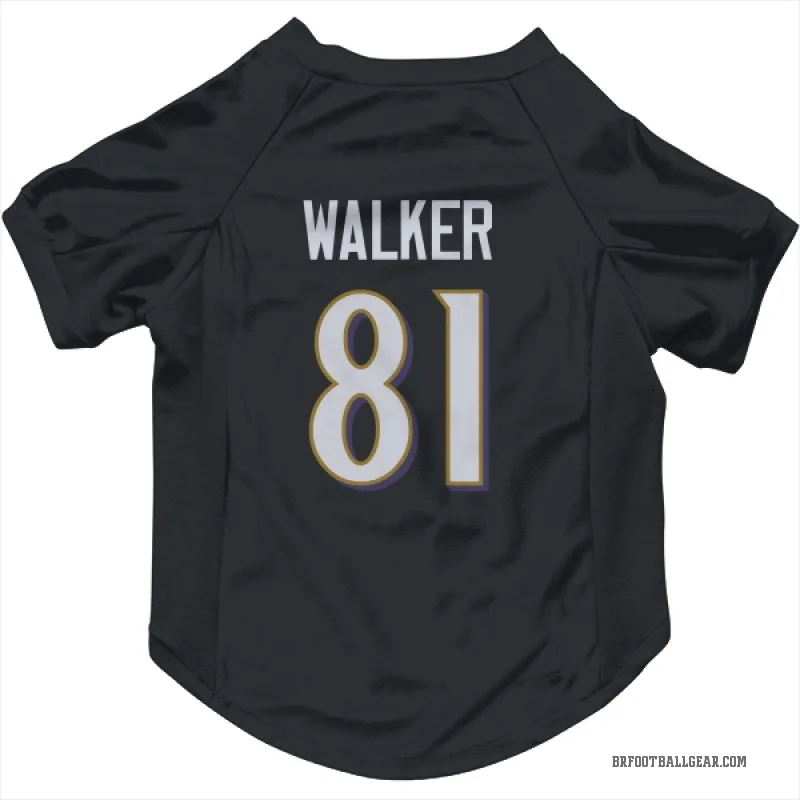 Devontez Walker Black Baltimore Ravens Cat & Dog Pet Jersey