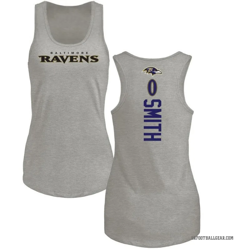 J.K. Dobbins Baltimore Ravens Women's Backer V-Neck T-Shirt - Ash