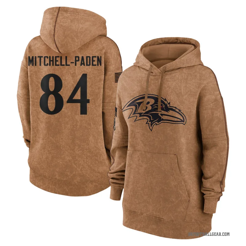 Zaire Mitchell-Paden Women's Brown Baltimore Ravens 2023 Salute To Service Pullover Hoodie